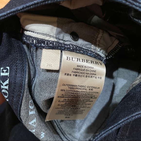 Burberry Brit Ladbroke Womens Straight Jeans Size 26 Tall 37” Dark Indigo NWT - Picture 12 of 15